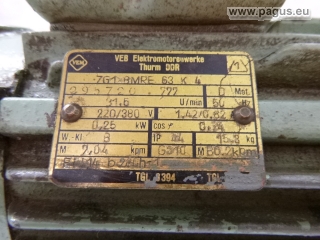 VEM Getriebemotor mit Bremse