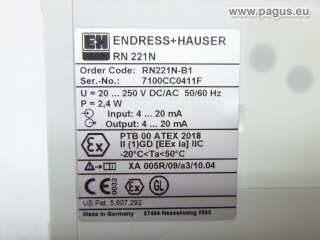 ENDRESS + HAUSER Speisetrenner