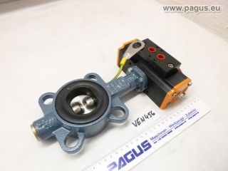 EBRO Zwischenbauklappe mit pneumatischem Antrieb