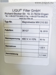 LIQUI FILTER Kühlmittelaufarbeitung mit Magnetwalze