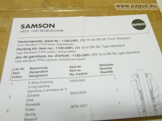 Zestaw naprawczy firmy SAMSON