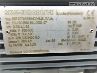 SEW Getriebemotor mit Bremse