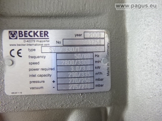 BECKER Seitenkanal-Vakumpumpe