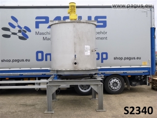 AKW Rundbehälter mit Rührwerk und Waage