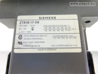 SIEMENS Leistungsschütz