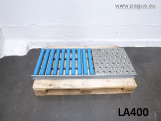 PAGUS Rollenbahn mit Kugelrollentisch