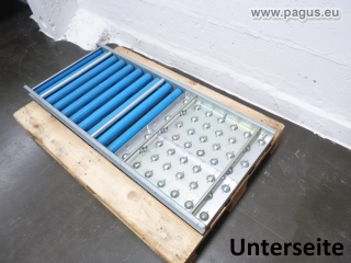 PAGUS Rollenbahn mit Kugelrollentisch