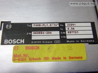 BOSCH control panel with color monitor