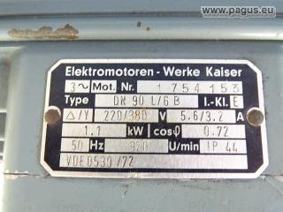 KAISER Elektromotor mit Bremse