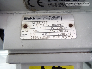 ELEKTROR Vakuumpumpe
