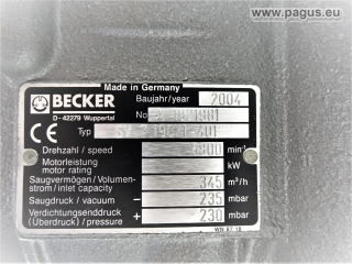 BECKER Vakuumpumpe