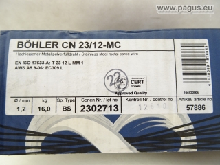 BÖHLER Hochlegierter Metallpulverfülldraht