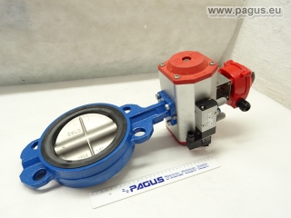 END-ARMATUREN Absperrklappe mit Schwenkantrieb