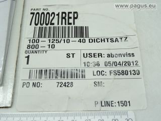 XOMOX CRANE Dichtsatz