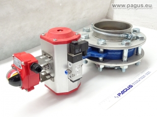 END-ARMATUREN Absperrklappe mit Schwenkantrieb