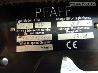PFAFF Kettenzug mit Elektrofahrwerk