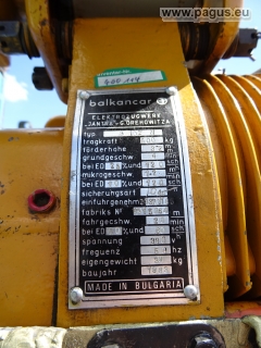 BALKANCAR Portalkran mit Kettenzug