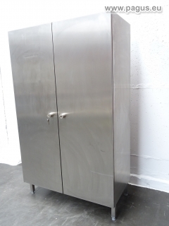 PAGUS Edelstahl-Flügeltürenschrank