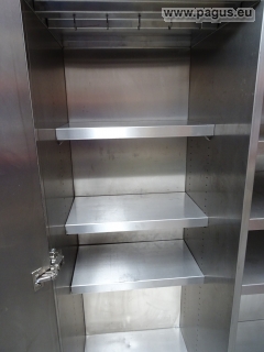 PAGUS Edelstahl-Flügeltürenschrank