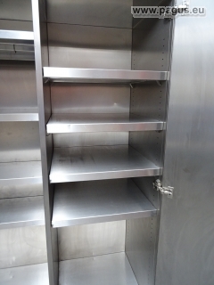 PAGUS Edelstahl-Flügeltürenschrank