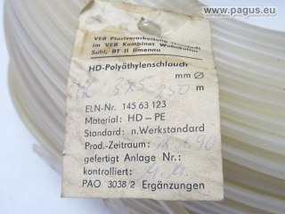 PLASTVERARBEITUNG NEUSTADT Polyäthylenschlauch