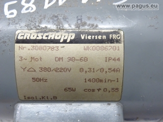 GROSCHOPP Getriebemotor mit Bremse