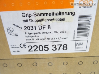 OBO BETTERMANN Grip-Sammelhalterung mit Doppelflanschdübel