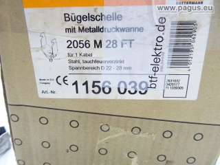 OBO BETTERMANN Bügelschelle mit Metalldruckwanne