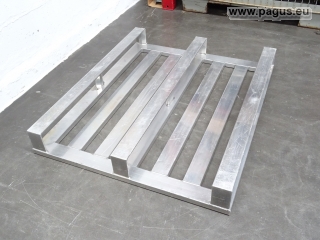 SCHNEIDER Aluminiumpalette mit drei Kufen