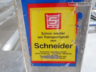 SCHNEIDER Aluminiumpalette mit drei Kufen