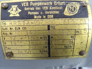 KPV Kreiselpumpe ohne Motor