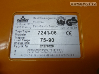 STAHL Balancer / Federzug 75-90 kg