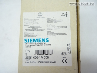 SIEMENS NOT-AUS Pilzdruchtaster