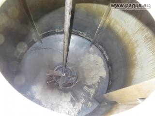 PAGUS Rundbehälter mit Halter für Rührwerk