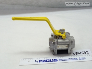 MECAFRANCE Edelstahl-Kugelhahn