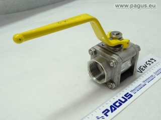 Edelstahl Kugelhahn 1 Zoll BSP - Volldurchflussventil Für Wasser, Öl & Gas