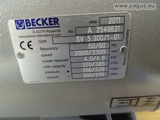 BECKER Seitenkanal-Vakumpumpe