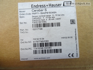 ENDRESS + HAUSER Drucktransmitter
