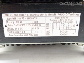Transformator SCHNEIDER z prostownikiem