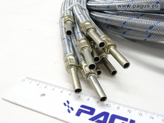 PAGUS Silberschlauch mit langem Rohrstutzen