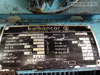 BALKANCAR Seilzug mit Elektrofahrwerk