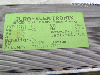 JURA-ELEKTRONIK Dreiphasentransformator
