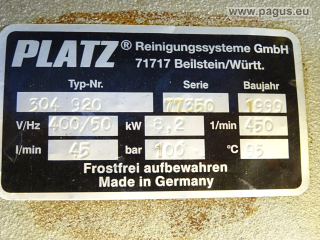 PLATZ® Hochdruckpumpe