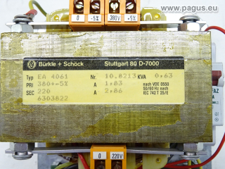 BÜRKLE + SCHÖCK Steuertransformator