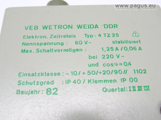 WETRON WEIDA Zeitrelais