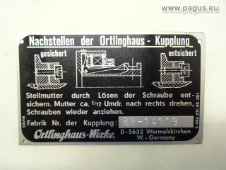 ORTLINGHAUS mechanische Kupplung