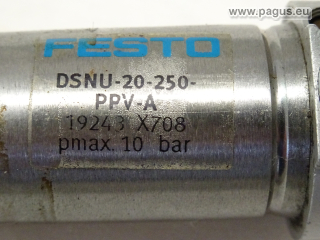 Pneumatikzylinder Hub 250 mm DSNU-20-250-PPV-A, 2 Stück