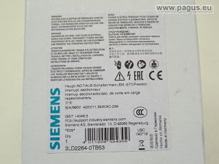 SIEMENS Lasttrennschalter