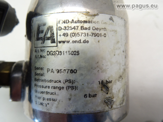 END-ARMATUREN Druckgesteuertes Ventil