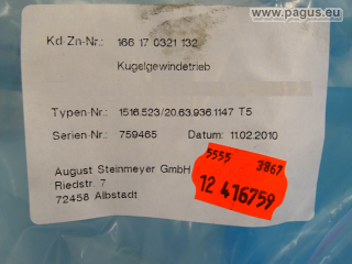 AUGUST STEINMEYER Kugelgewindespindel